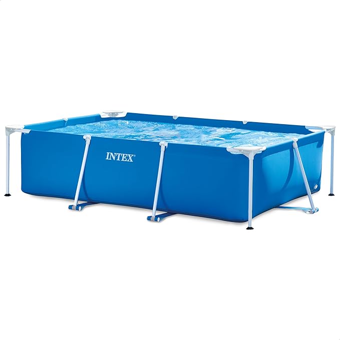 Intex Rechteckiger Metallrahmen Pool 260x160x65cm Blau