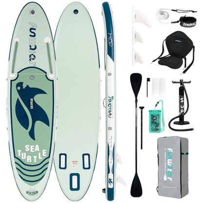 FunWater Aufblasbares SUP Board Set 320x83x15cm Olivgrün