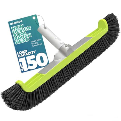 OSAMEDA 18in Curved Pool Brush Head for Swimming Pool Walls