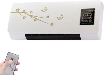 YSXXIAN Split Max Portable Wall Fan 2-in-1 Cooling and Heating 1800W Remote Control White