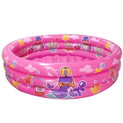 Big Summer 3-Ring Inflatable Kiddie Pool 48in Round