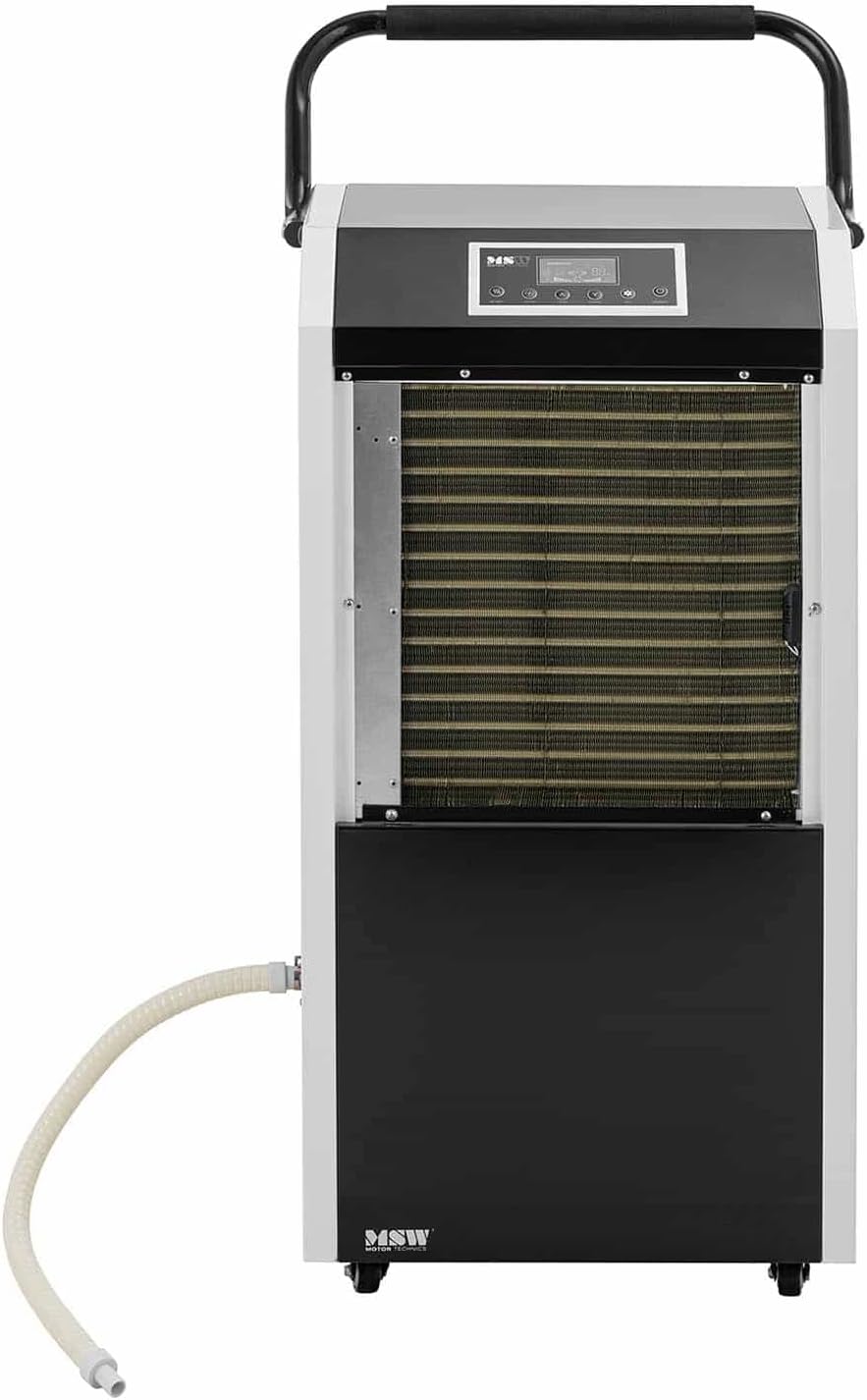 MSW Motor Technics MSW-DEH3090H Construction Dehumidifier 90L/Day 150 m² 1129 m³/h Black