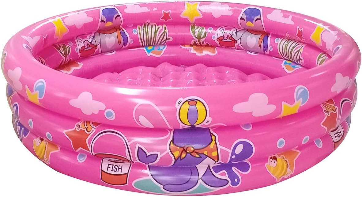 Big Summer 3-Ring Inflatable Kiddie Pool 48in Round