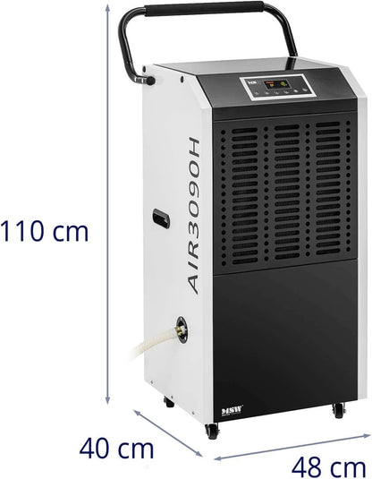 MSW Motor Technics MSW-DEH3090H Construction Dehumidifier 90L/Day 150 m² 1129 m³/h Black
