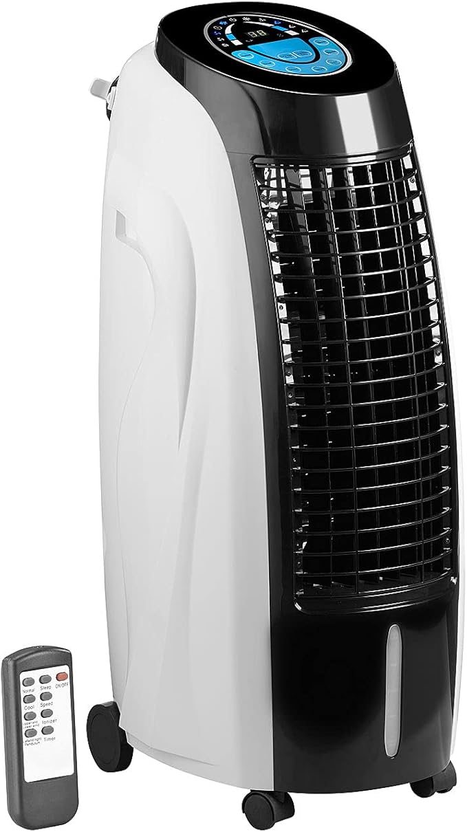 Sichler Haushaltsgeräte LW-610 Verdunstungskühler 3in1 Luftkühler Luftbefeuchter Ionisator 15l Schwarz