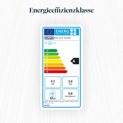 De'Longhi Pinguino Compact PAC ES72 YOUNG Mobiles Klimagerät 8300 BTU Weiß