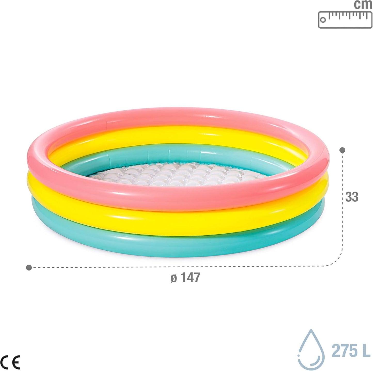 Intex Summer Sunset Glow Inflatable Kiddie Pool 58in Round