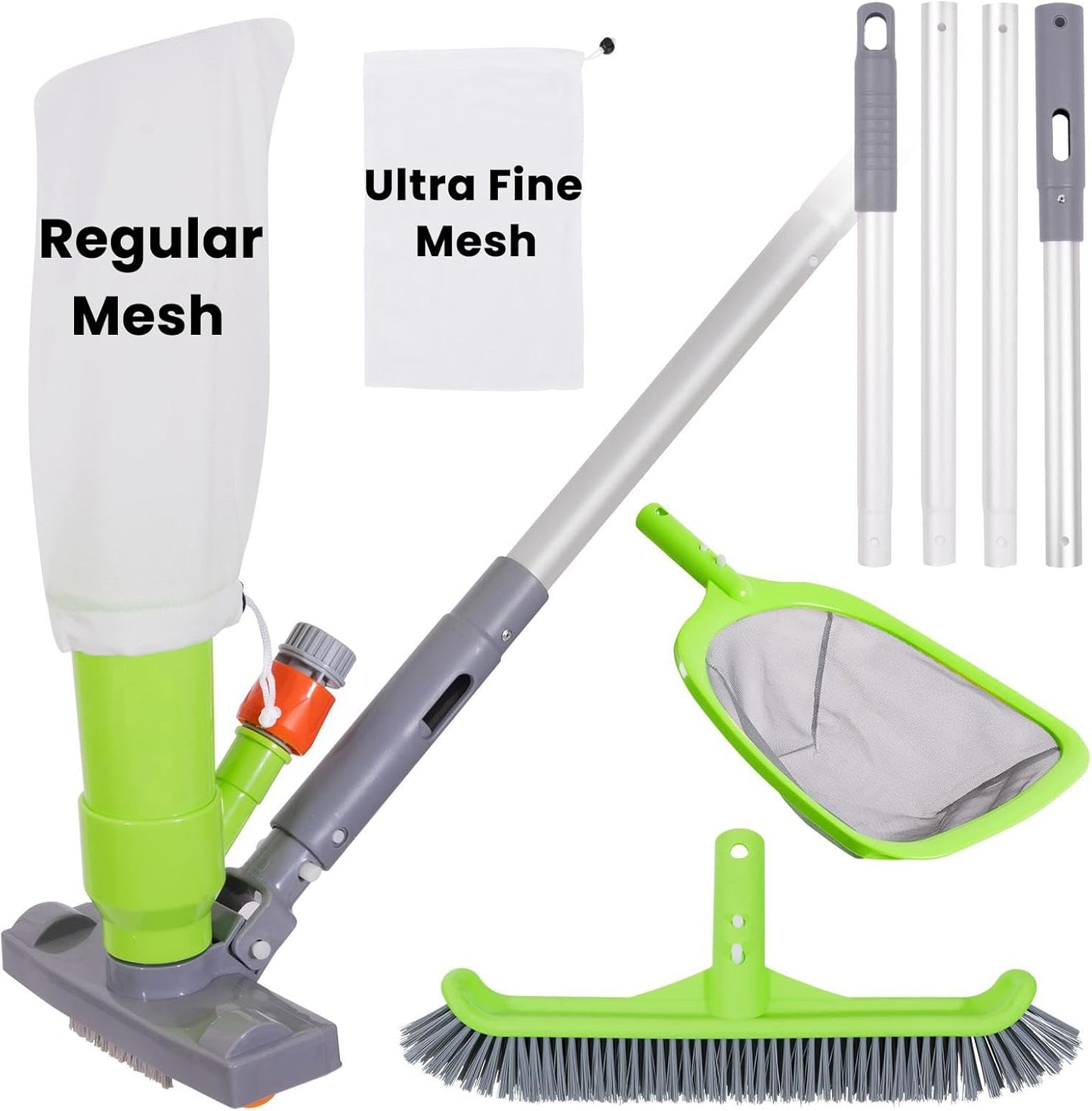 Sepetrel Deluxe Swimming Pool Cleaning Kit with Spa Jet Vacuum
