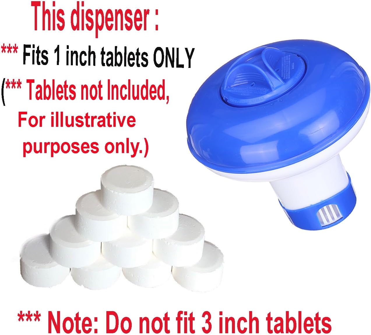 ATIE Collapsible Mini Chlorine Bromine Tablet Dispenser 5 Inch