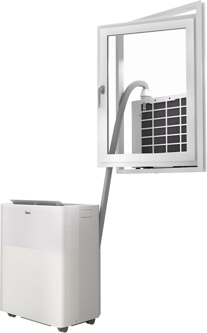 Midea PortaSplit-E Portable Air Conditioner 12000 BTU 4-in-1 Cooling Heating Dehumidifier Fan Peach