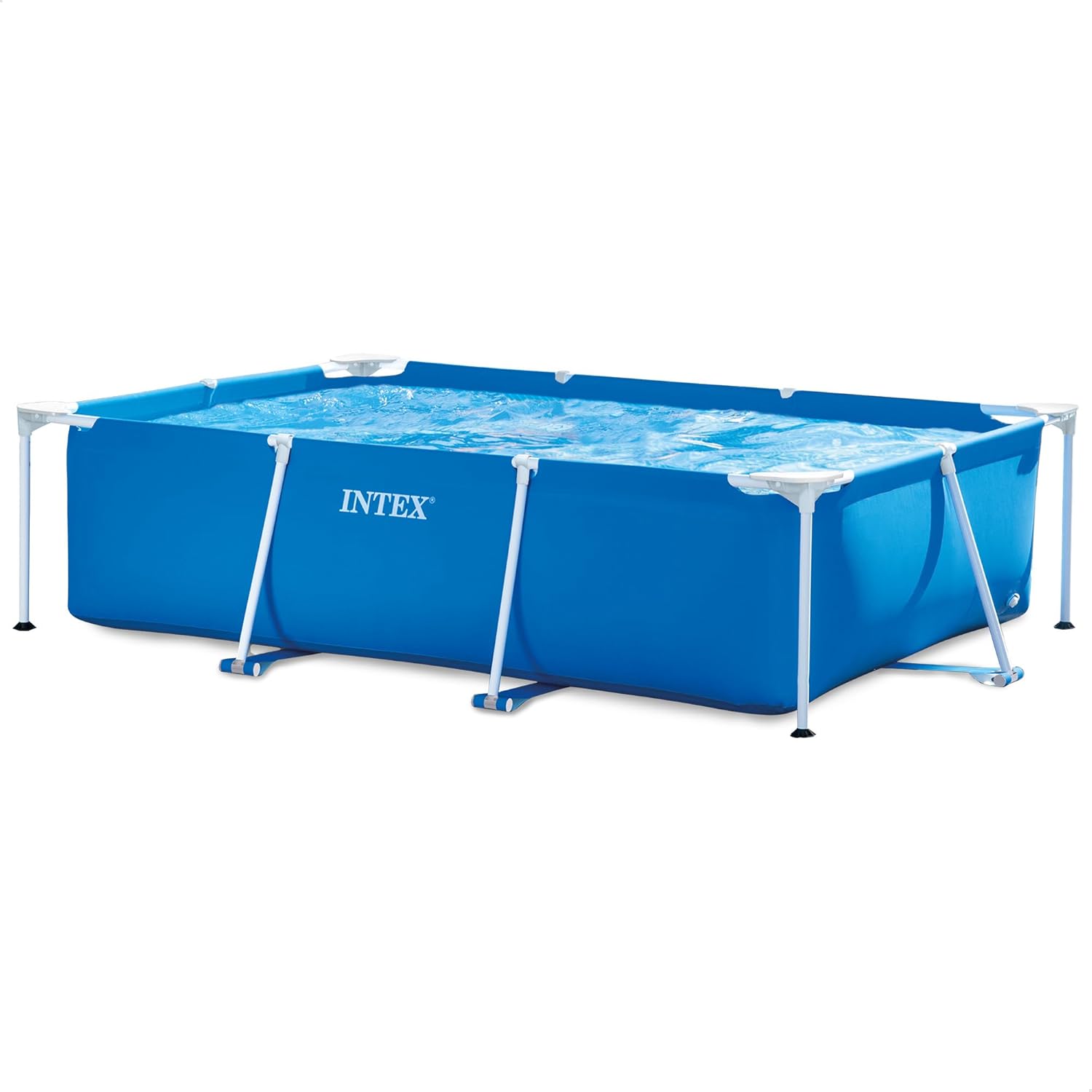 Intex Rechteckiger Metallrahmen Pool 260x160x65cm Blau