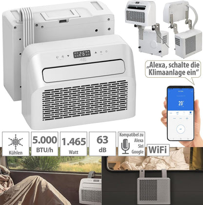 Sichler Haushaltsgeräte ZX7202 Split-Klimaanlage 5.000 BTU/h WLAN Weiß