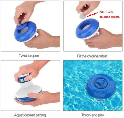 ATIE Collapsible Mini Chlorine Bromine Tablet Dispenser 5 Inch