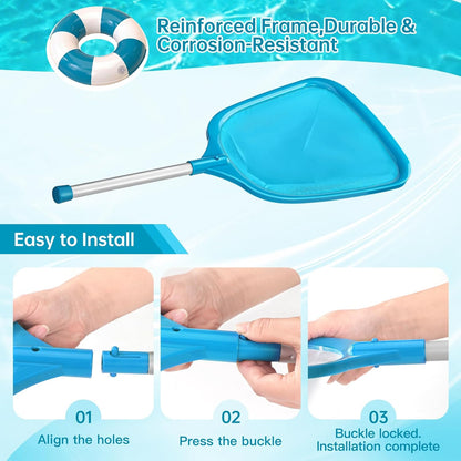 HydraJoy Professional Pool Skimmer Net Heavy Duty Fine Mesh Tool