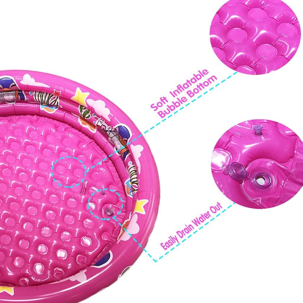 Big Summer 3-Ring Inflatable Kiddie Pool 48in Round