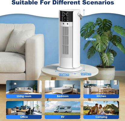 Terraspire F20 Portable Air Conditioner 4-in-1 Evaporative Cooler Fan White