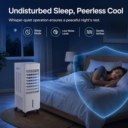 Simsky AC-4in1-12L Portable Evaporative Cooler 12L 4-in-1 Fan Humidifier White