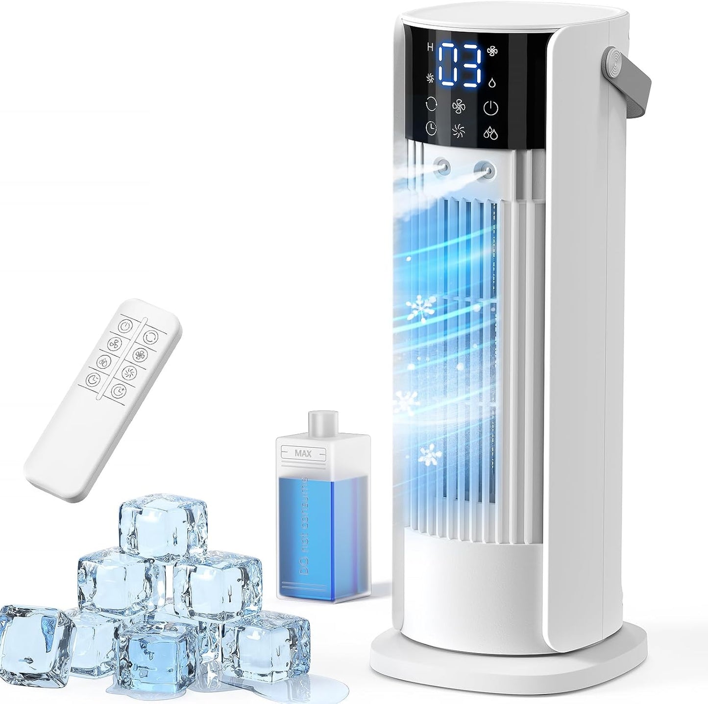 Terraspire F20 Portable Air Conditioner 4-in-1 Evaporative Cooler Fan White