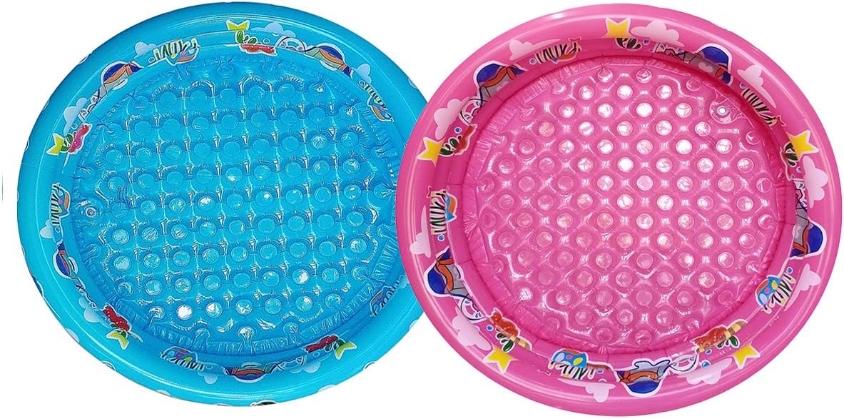 Big Summer 3-Ring Inflatable Kiddie Pool 48-Inch Round Blue