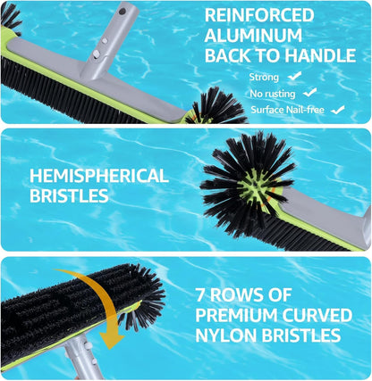 Sepetrel Deluxe Swimming Pool Cleaning Kit 10.5ft Pole Professional Set