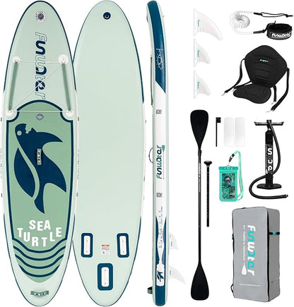 FunWater Aufblasbares SUP Board Set 320x83x15cm Olivgrün