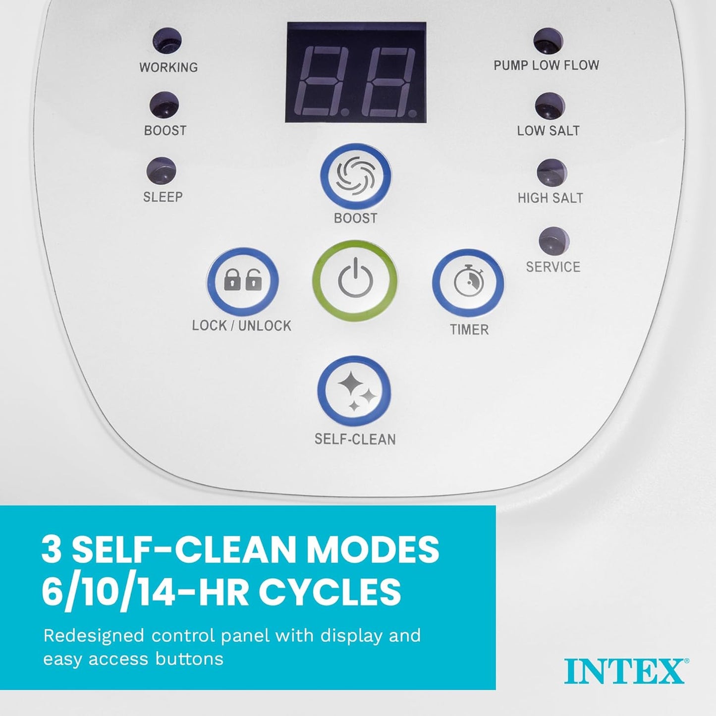 Intex Krystal Clear Saltwater Pool Chlorine System For Above Ground Pools