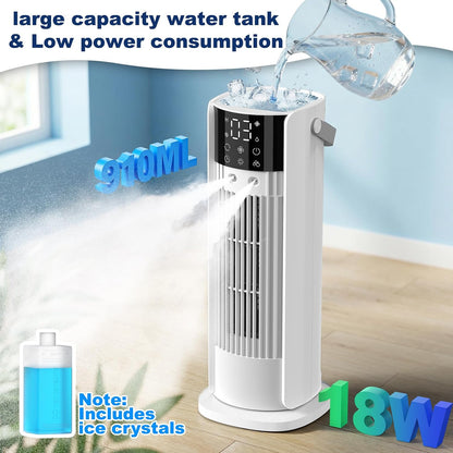 Terraspire F20 Portable Air Conditioner 4-in-1 Evaporative Cooler Fan White