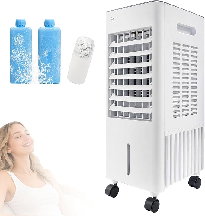 Simsky AC-4in1-12L Portable Evaporative Cooler 12L 4-in-1 Fan Humidifier White