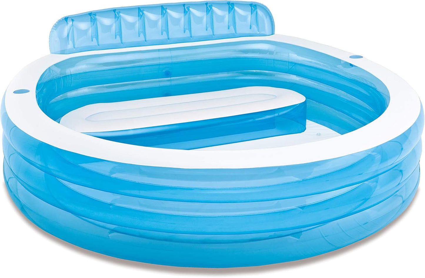Intex Swim Center Inflatable Family Lounge Pool With Built-In Bench
