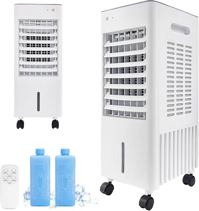 Simsky AC-4in1-12L Portable Evaporative Cooler 12L 4-in-1 Fan Humidifier White