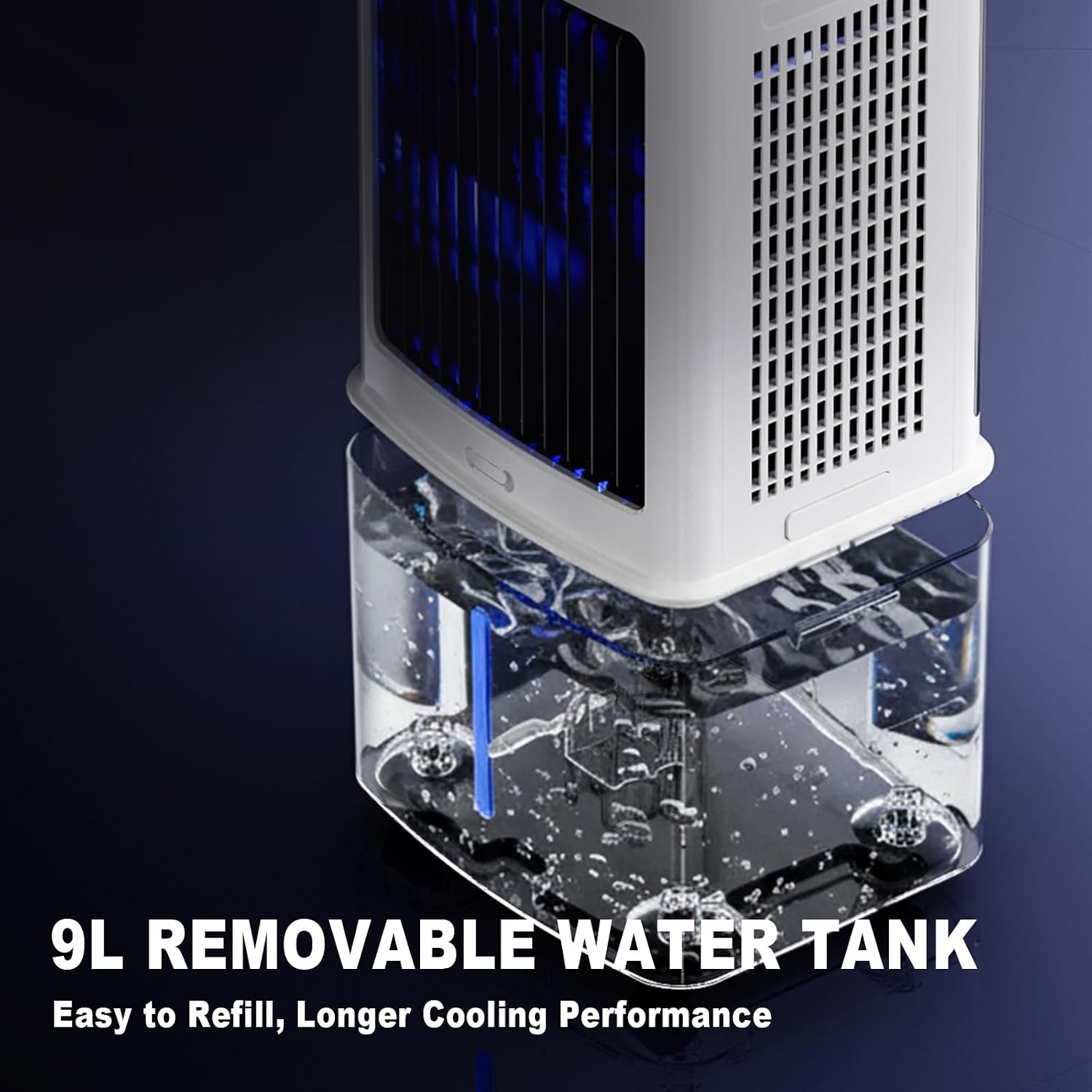 WANCHENG LFS-68686867 Portable Air Conditioner 9L 3-in-1 Evaporative Cooler Fan White