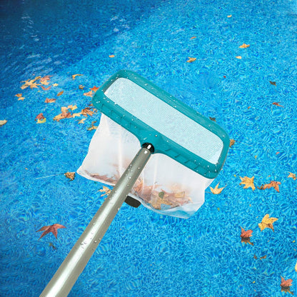 POOLWHALE Professional Pool Skimmer Net Heavy Duty Nylon Mesh 17in