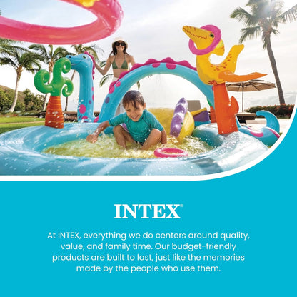 Intex Dinoland Inflatable Play Center Kiddie Outdoor Swimming Pool