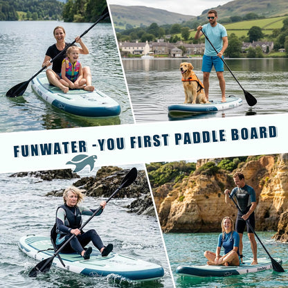 FunWater Aufblasbares SUP Board Set 320x83x15cm Olivgrün