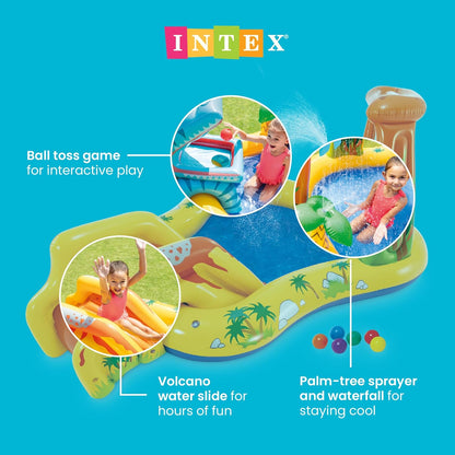 Intex Dinosaur Inflatable Play Center Water Park 98in