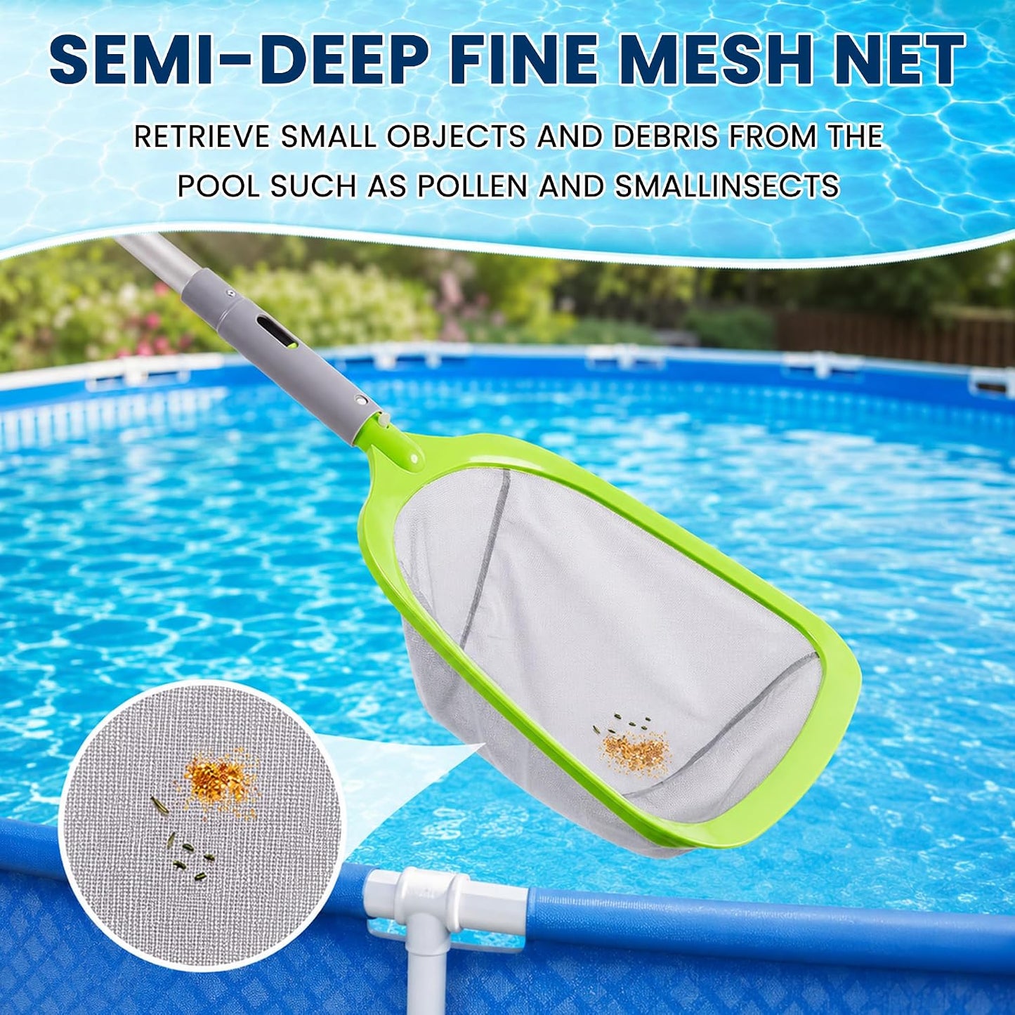 Sepetrel Deluxe Swimming Pool Cleaning Kit with Spa Jet Vacuum