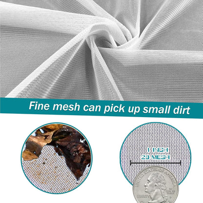 POOLWHALE Professional Pool Skimmer Net Heavy Duty Fine Mesh