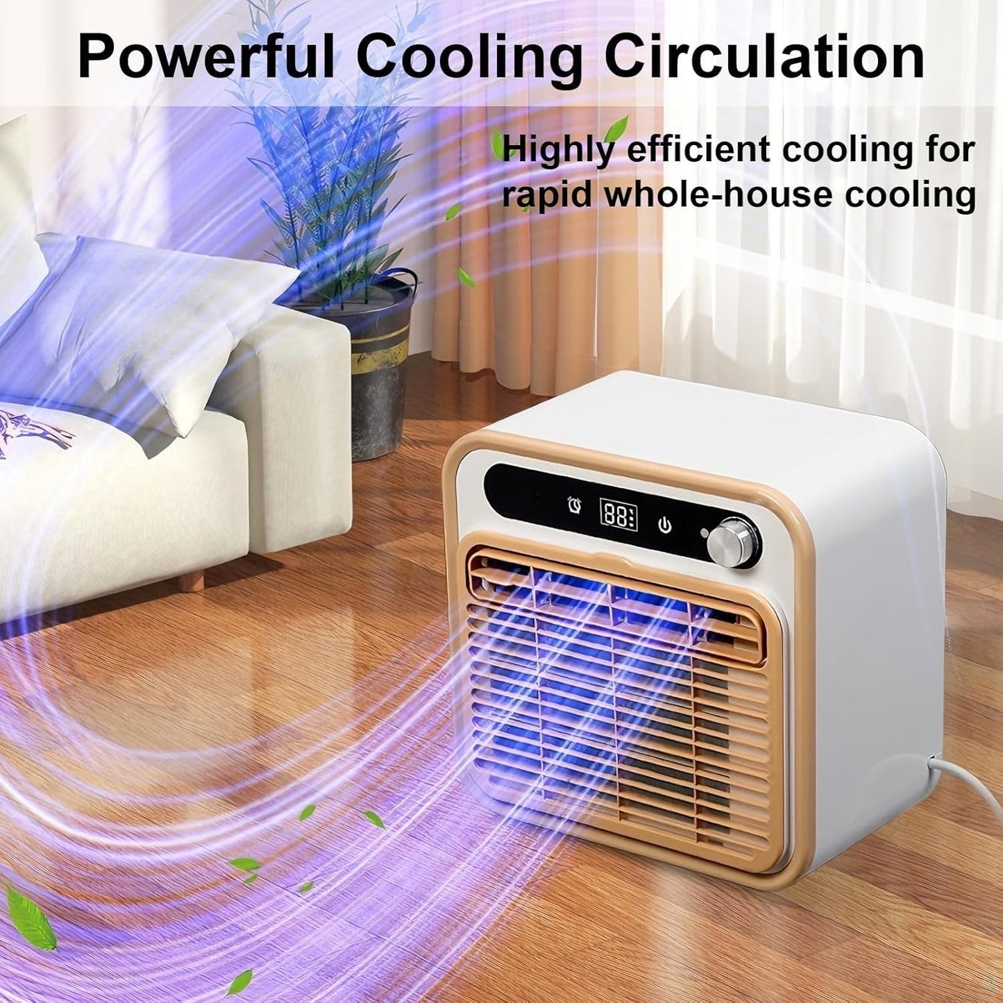 MEUBLLY BSAPCCBSV Portable Air Conditioner 5000 BTU Split Cooling System White
