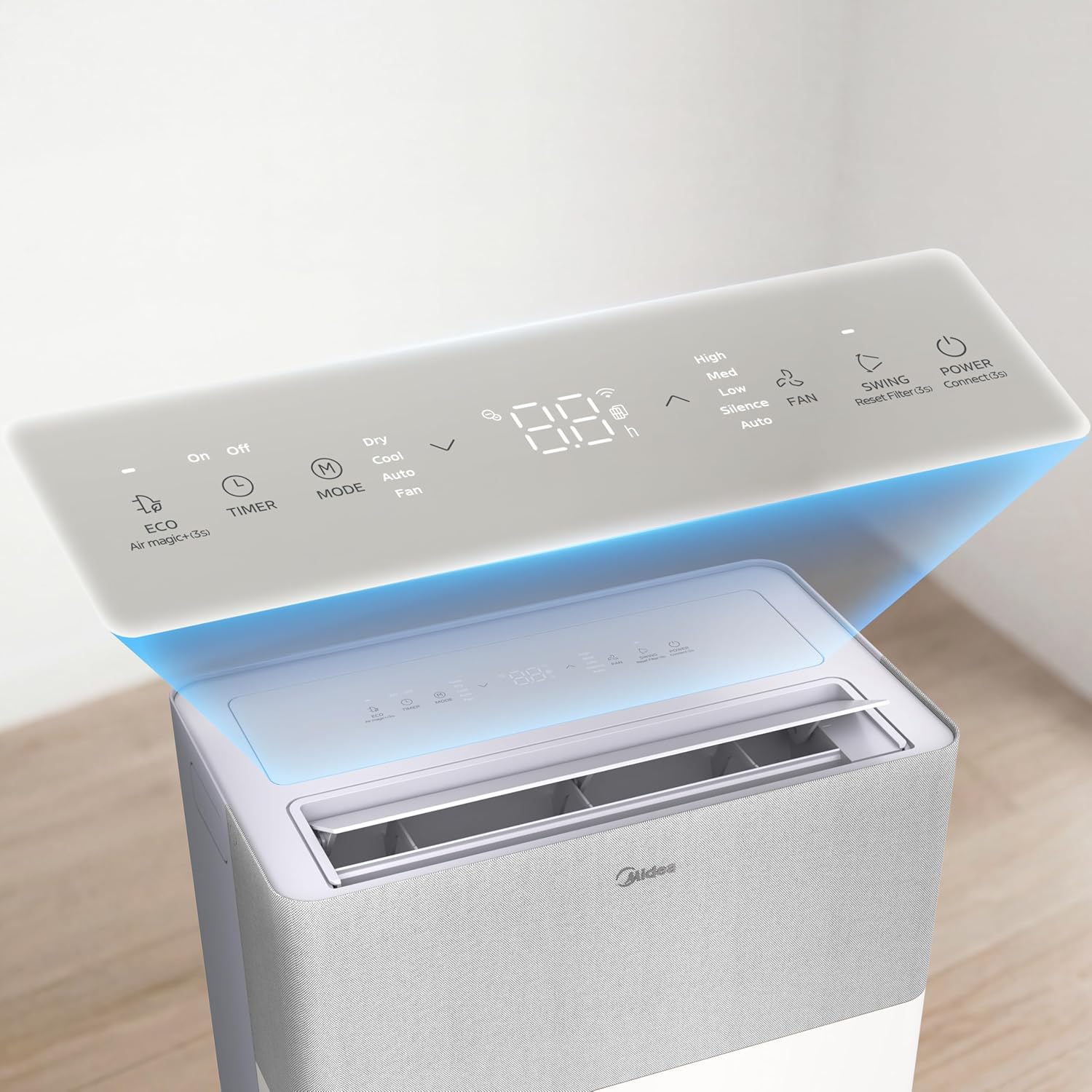 Midea PortaSplit Cool Portable Air Conditioner 8000 BTU 2.3 kW A++ 28 m² Gray