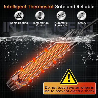 Coituer Koire 2000W Portable Immersion Water Heater with Digital Sensor