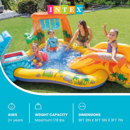 Intex Dinosaur Inflatable Play Center Water Park 98in